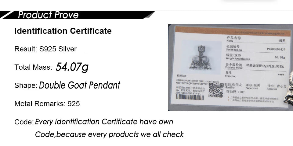 sterling silver viking goat necklace with real leather and keel chain