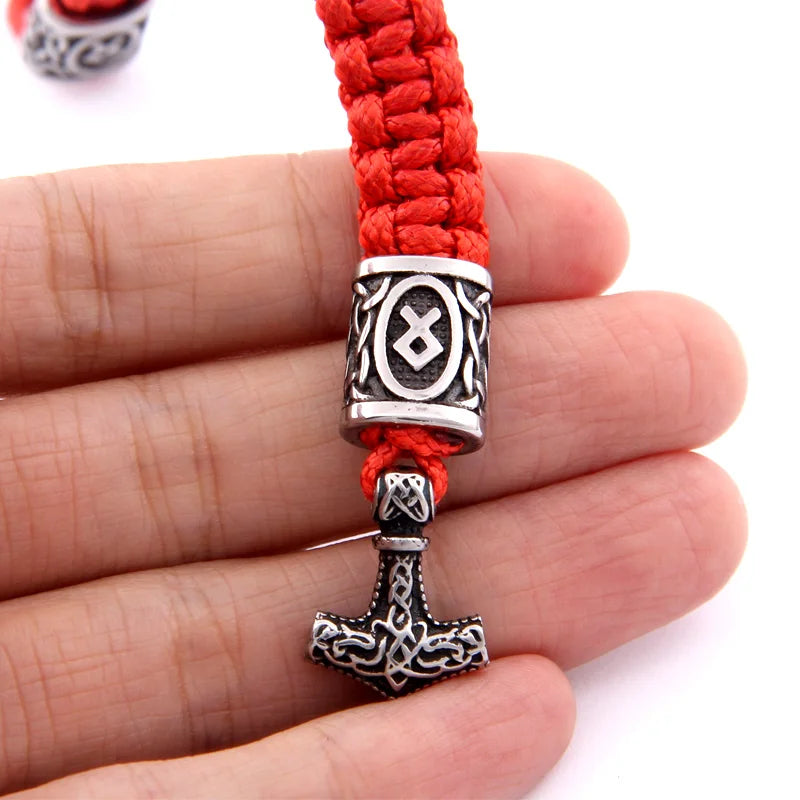 dropshipping 1pcs thor's hammer mjolnir bracelet viking scandinavian norse viking bracelet Men gift