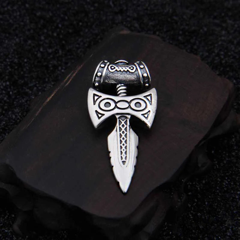 925 Sterling Silver skyrim amulet of talos Pendant Nekclace with real leather and keel chain as gift