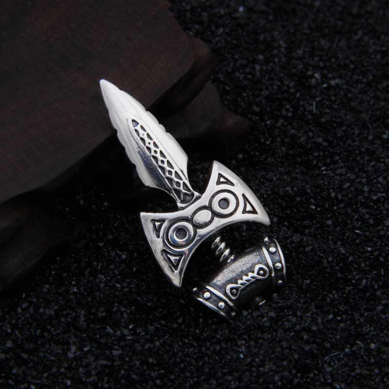 925 Sterling Silver skyrim amulet of talos Pendant Nekclace with real leather and keel chain as gift