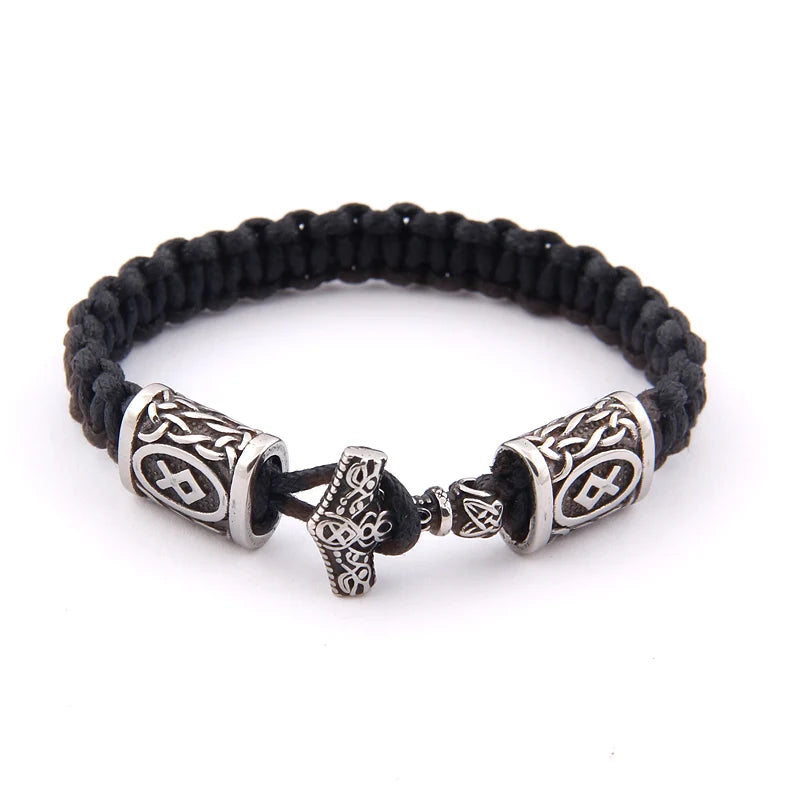 dropshipping 1pcs thor's hammer mjolnir bracelet viking scandinavian norse viking bracelet Men gift
