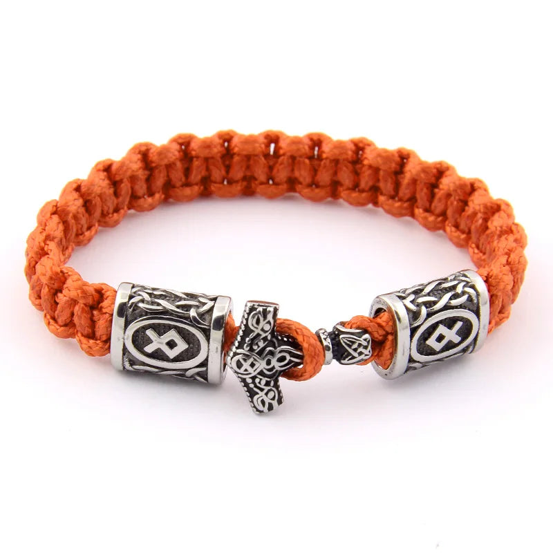 dropshipping 1pcs thor's hammer mjolnir bracelet viking scandinavian norse viking bracelet Men gift