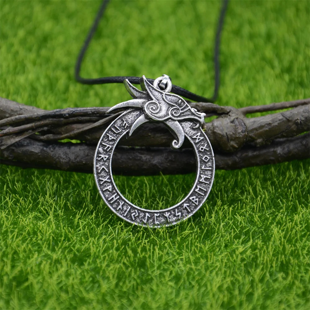Elder Futhark Runes Viking Necklace Norse