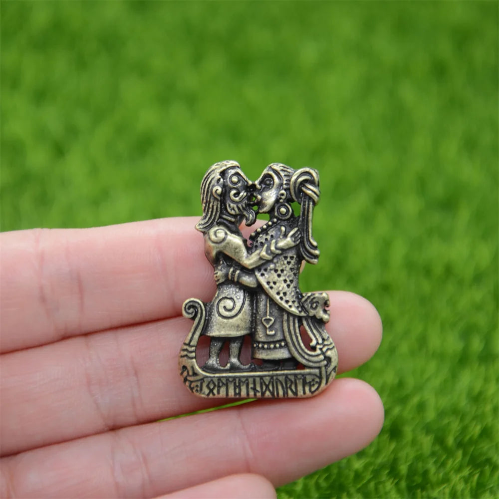 Viking Runes Ship Amulet Talisman Pendant Necklace For Women Men Jewelry