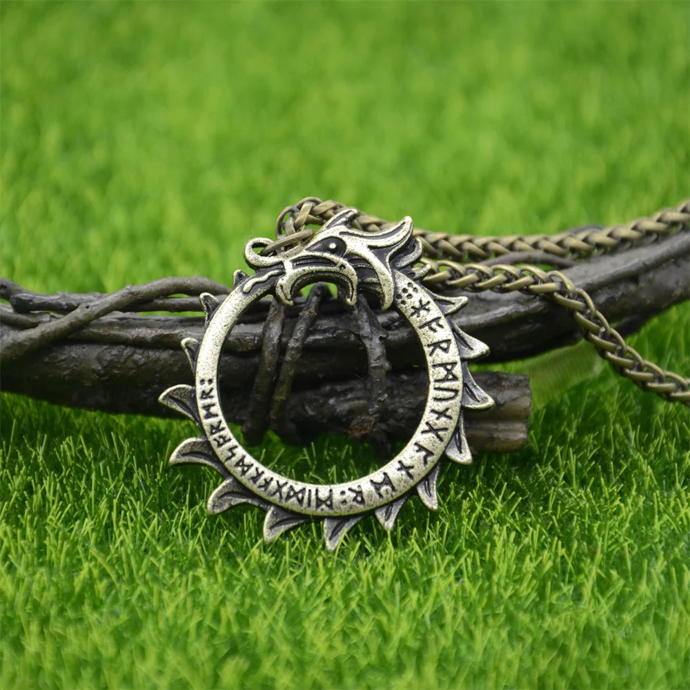 Elder Futhark Runes Viking Necklace Norse