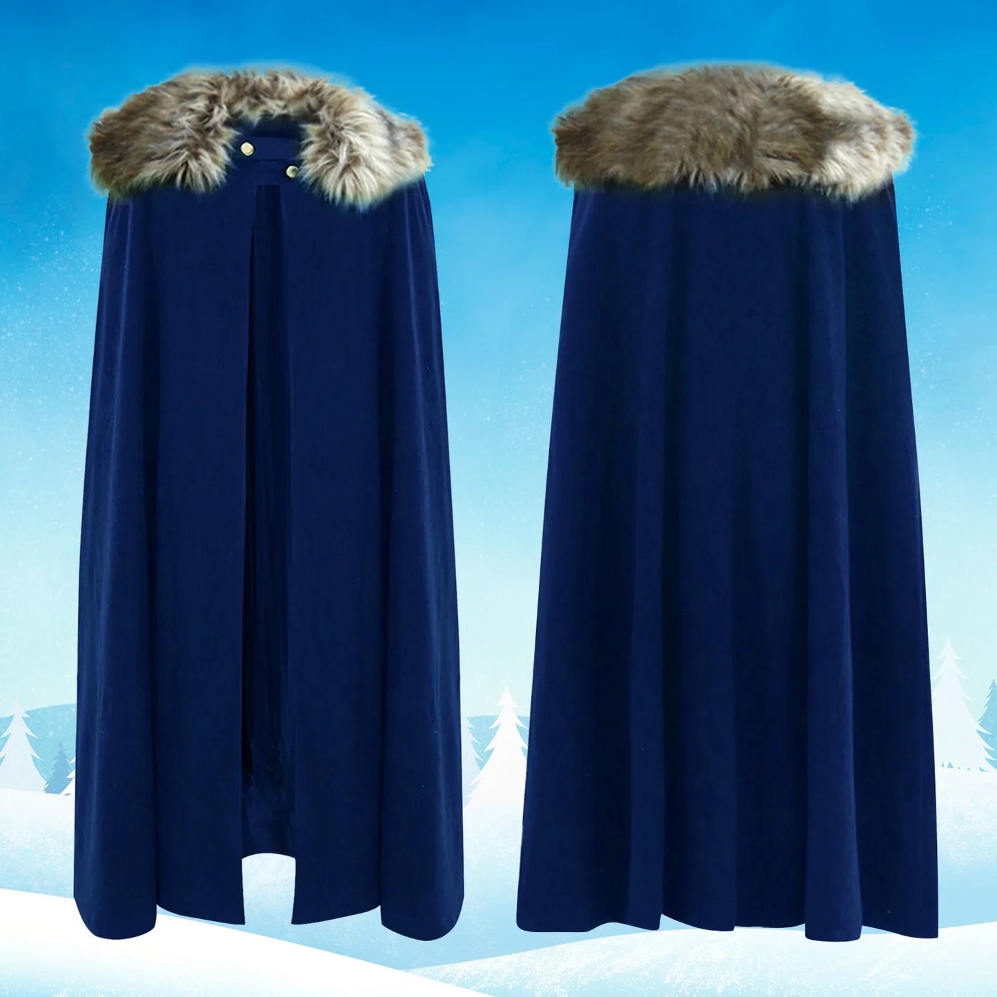 Medieval Wool Cloak Viking