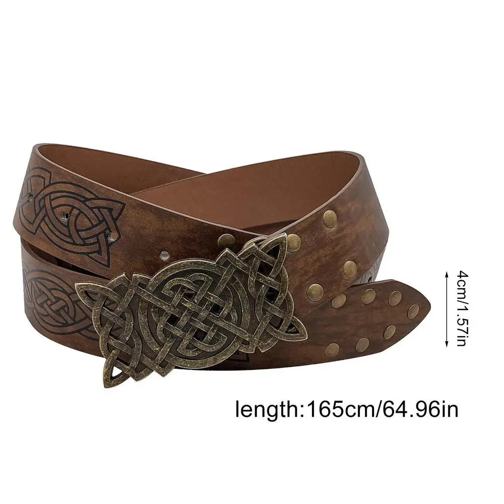 Medieval Faux Leather Viking Belt