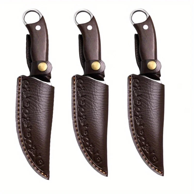 Kitchen Knife Meat Professional Stainless Steel Cleaver Boning Slicer Butcher Fruit Camping Multipurpose Sharp Knife