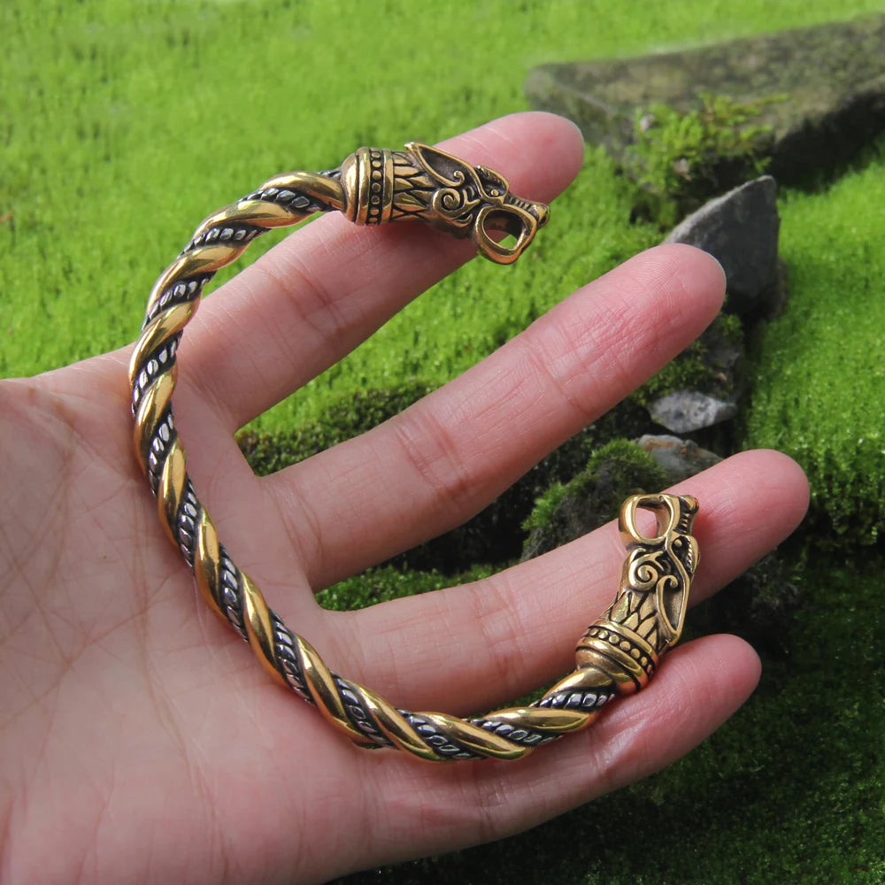 Never Fade Nordic Viking Norse Dragon Scandinavian Bracelet Men Wristband Cuff Bracelets stainless steel with gift bag