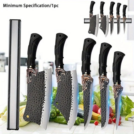 1/5/6PCS Handmade Chef Knife Set Stainless Steel Kitchen Knives Professional Multipurpose Beef Boning Sashimi Utility Cutting