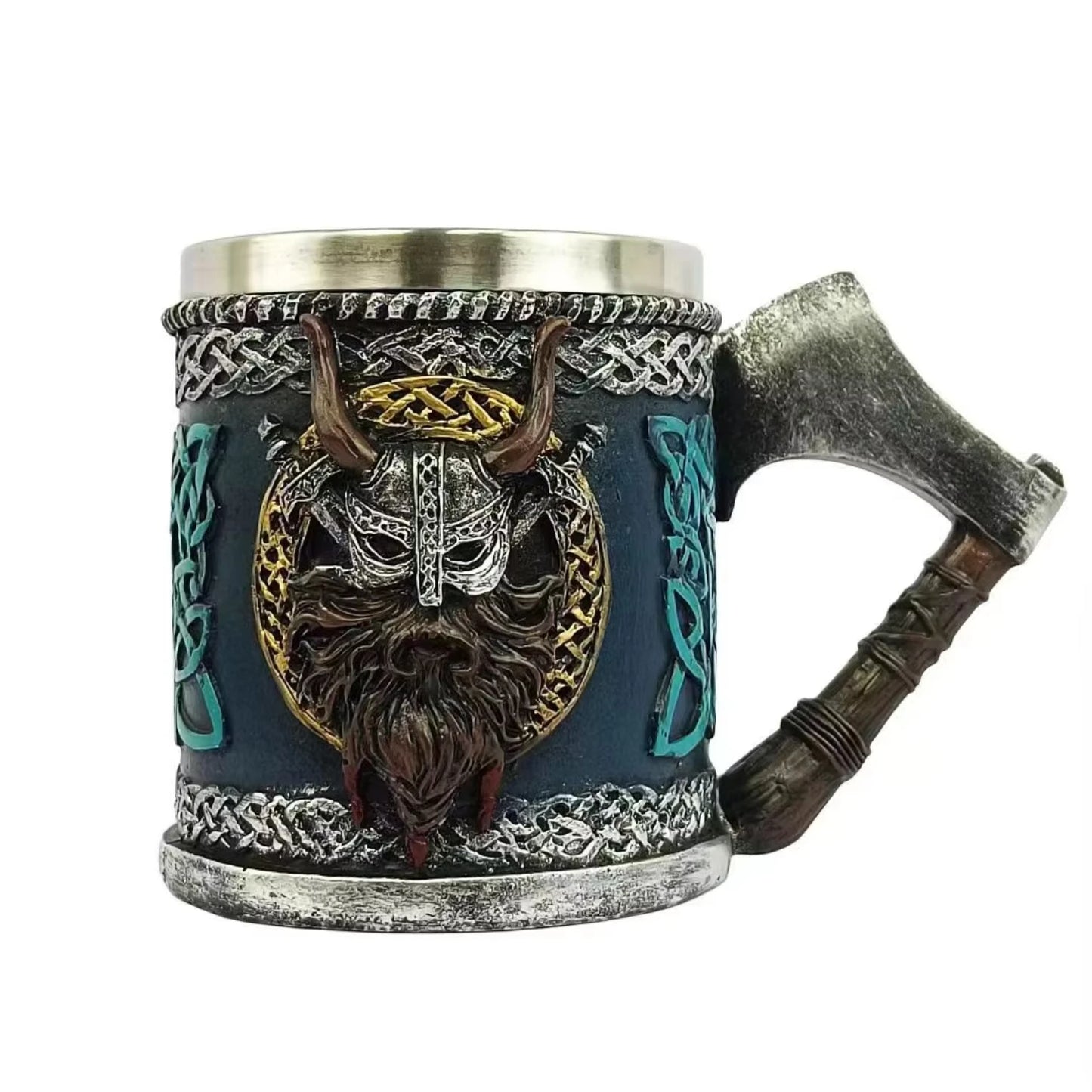 Beer Mug, European Medieval Battle Axe, Character Coffee Mug, Gift, Halloween