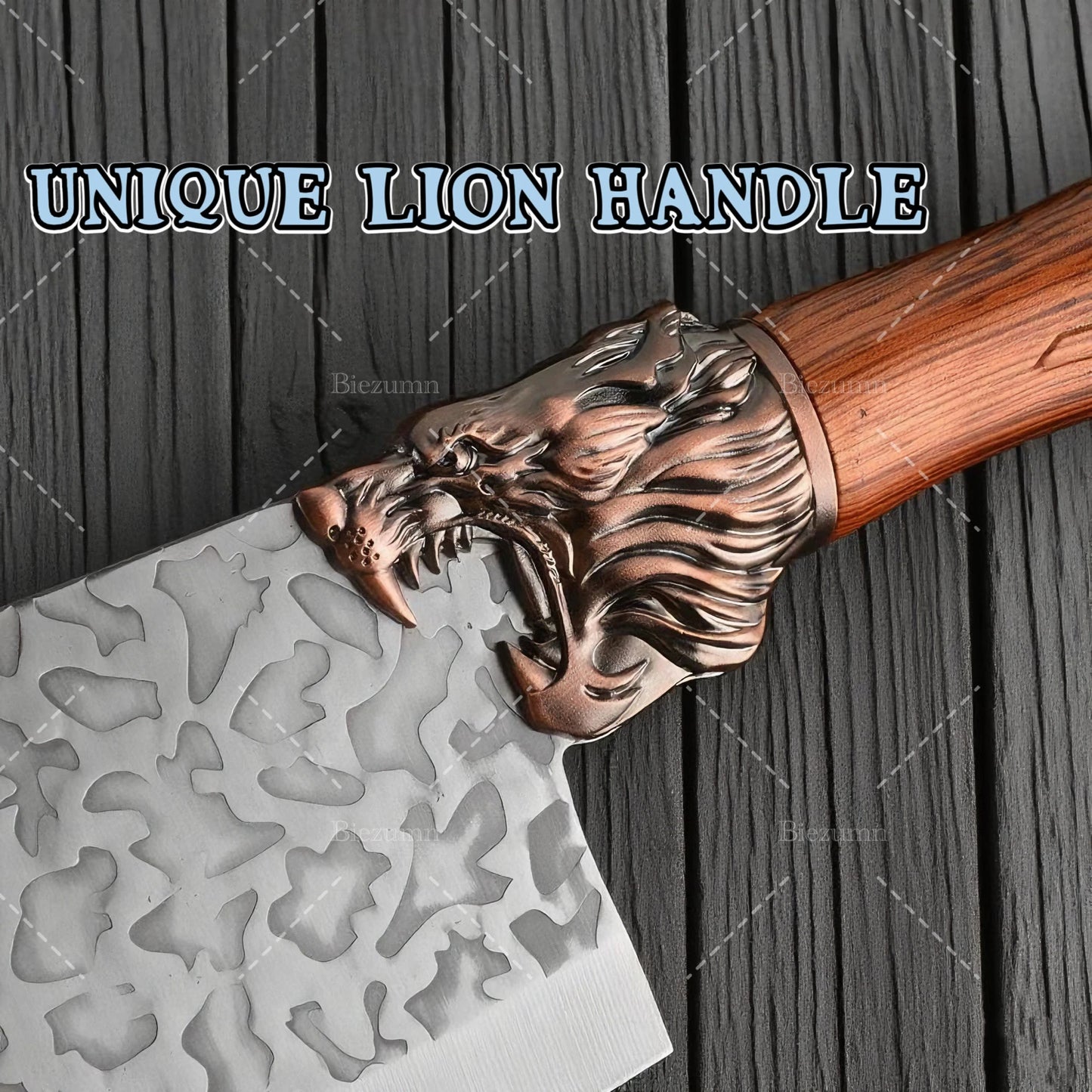 7pcs kitchen set knives, brown dragon head knives, high-quality chef knives, high hardness, high-quality steel, sharp and durabl