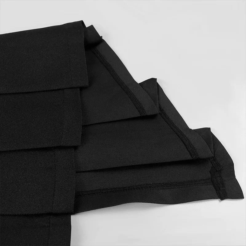 Men's Leather Skirt Spring And Autumn New Rock Non-Mainstream Punk Style Casual Large Size Half Skirt  cosplay costumes