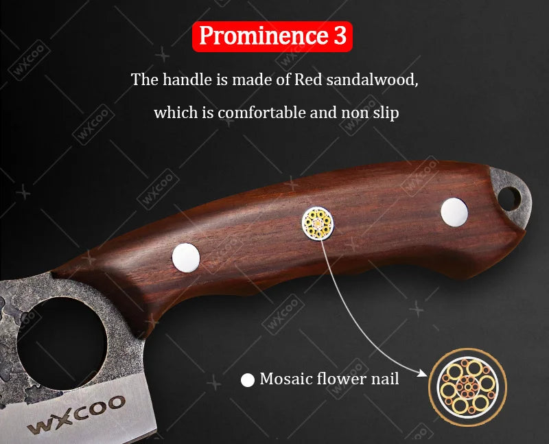 1 PC Kitchen Chef Knife Stainless Steel Multipurpose Boning Knife with Sheath Professional Cooking Knife Utility Kitchen Fish