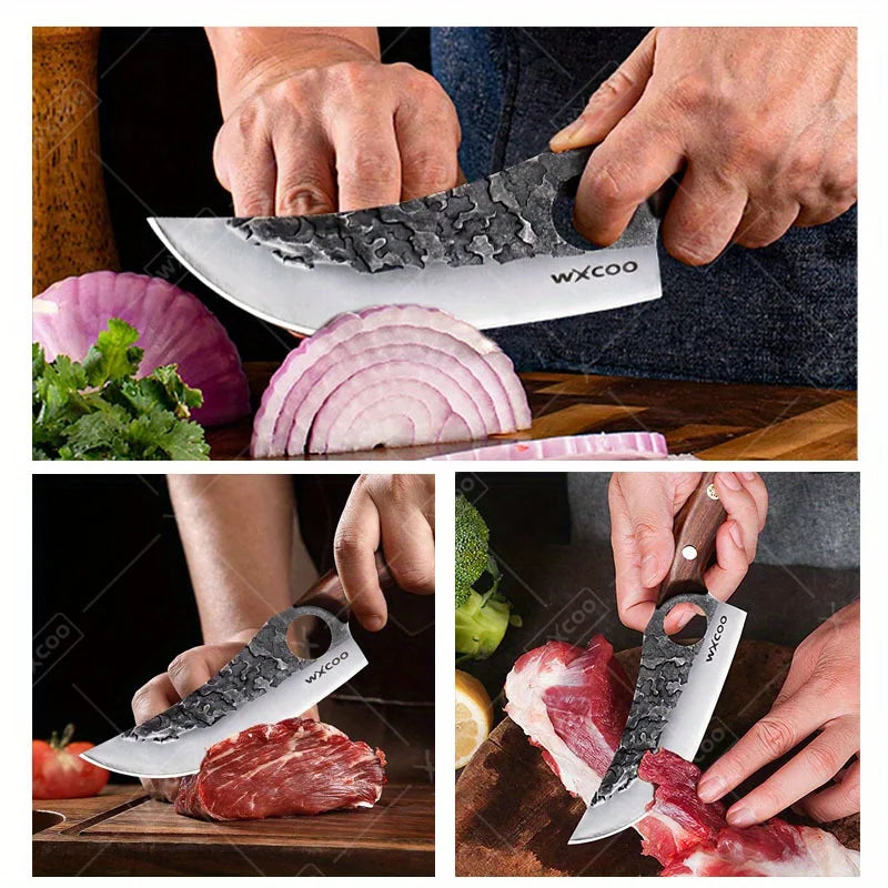 1 PC Kitchen Chef Knife Stainless Steel Multipurpose Boning Knife with Sheath Professional Cooking Knife Utility Kitchen Fish