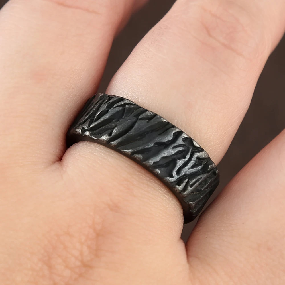 Viking Triangle Ring Nordic Stainless Steel Odin Rings