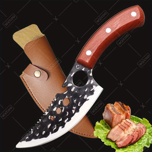 1 PC Stainless Steel Boning Knife Professional Kitchen Chef Knife Multipurpose Barbecue Fish Cutting Knife With Sheath