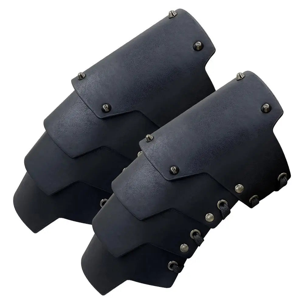 Viking Leather Arm Guards Cosplay Arm Bracers PU Leather Costume Bracer Viking Bracers Cosplay Arm Bracers For Historical