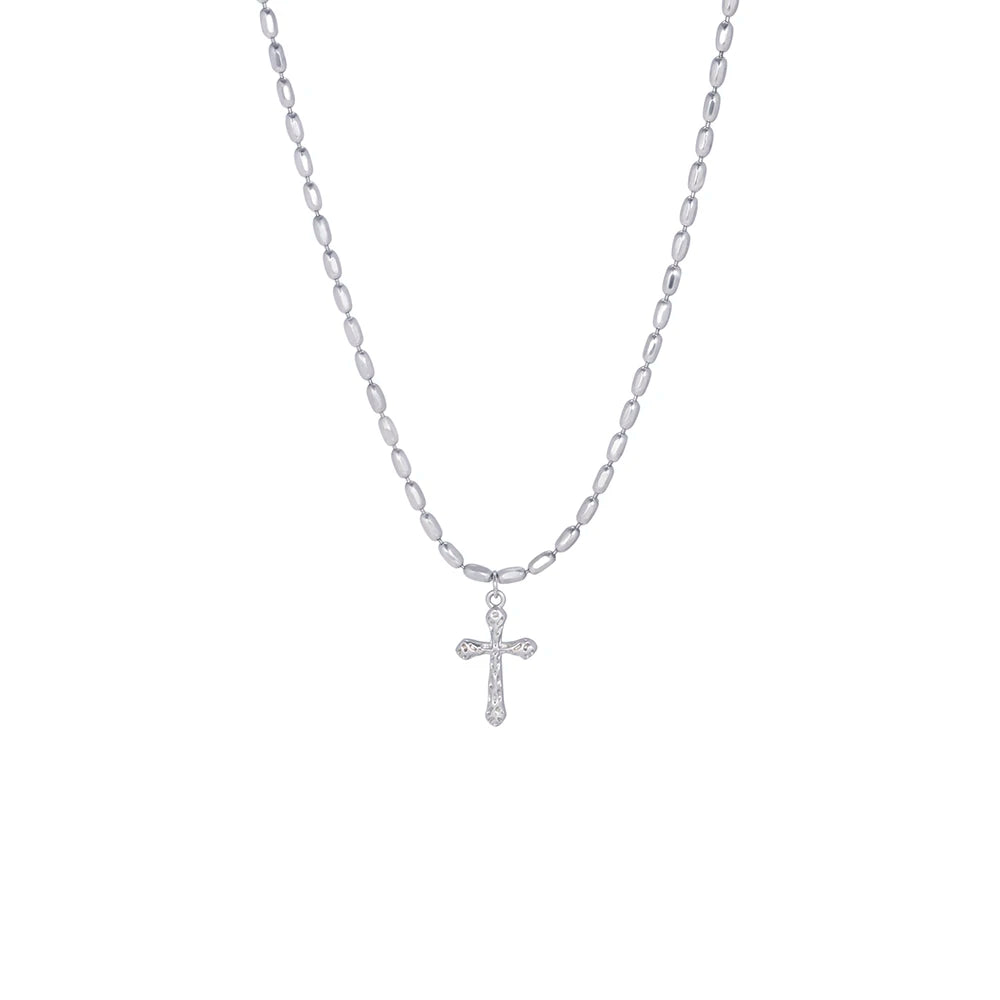 Real Pure 925 Sterling Silver Simple Cross Pendant Necklaces for Men and Women Couples Viking Christian Jewelry Ships from USA