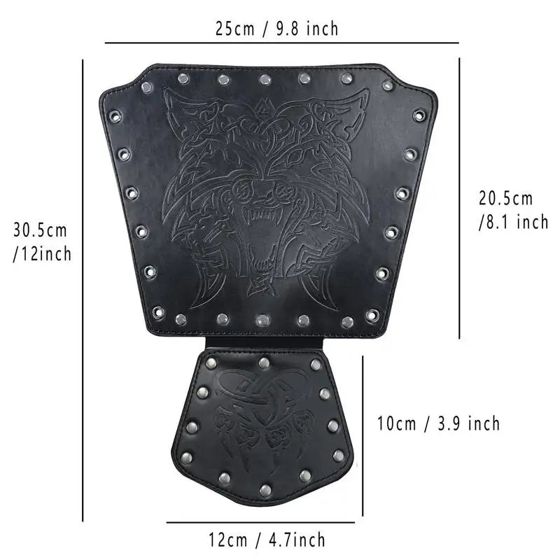 Medieval Arm Gauntlets Feather Viking Wrist And Hand Bracer Nordic Viking Style Hand Guard Costume For Playing Roles For Cosplay