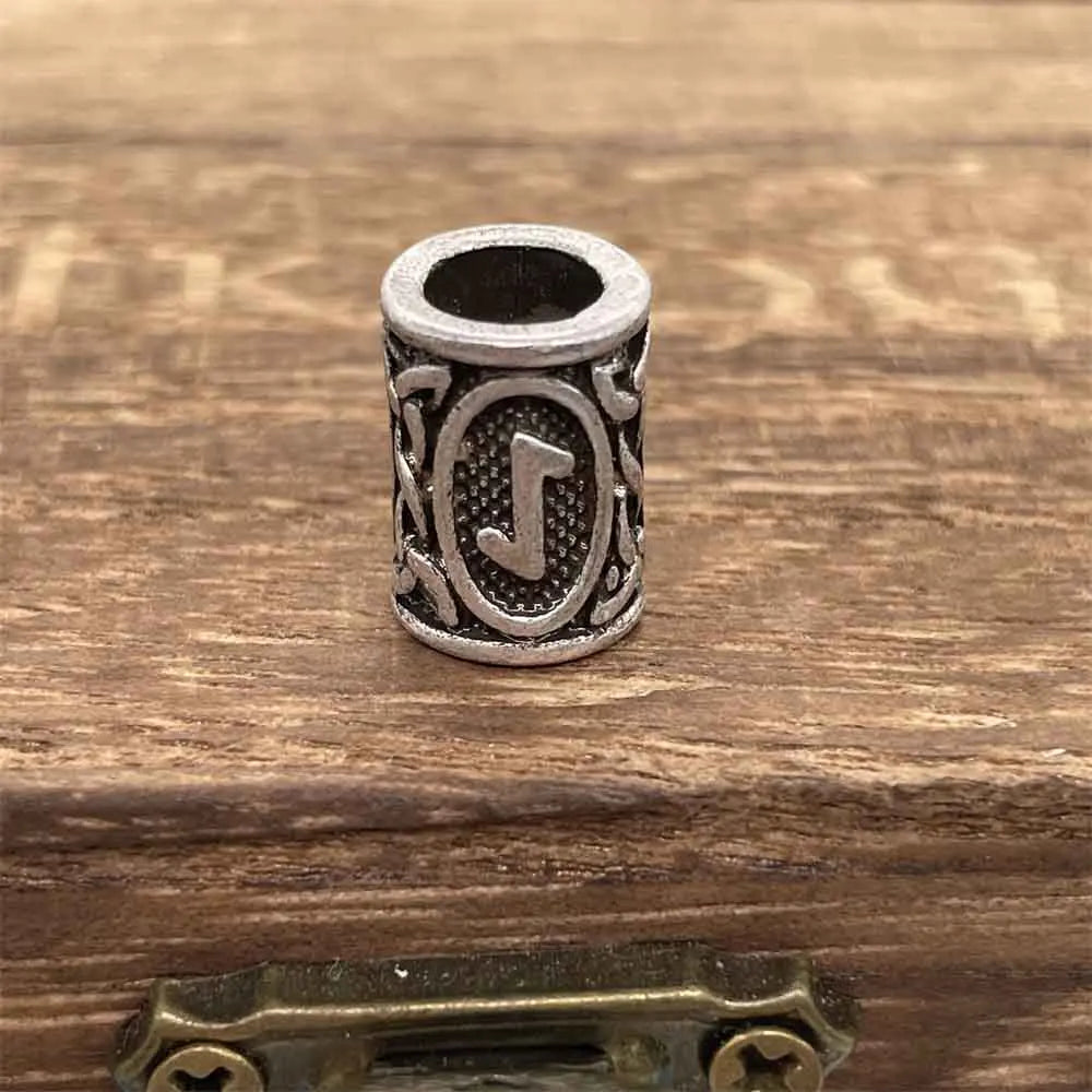 Tree Of Life Norse Runes Metal Bead Viking Jewelry