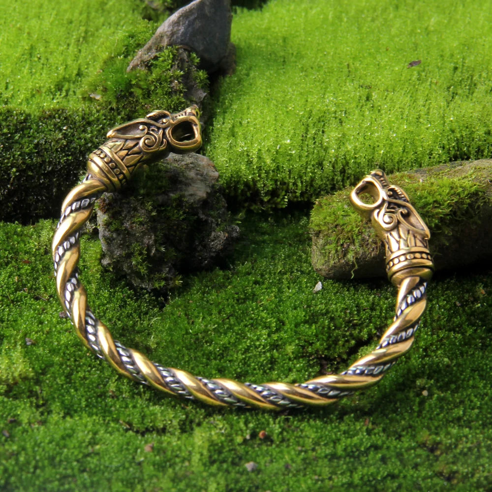 Never Fade Nordic Viking Norse Dragon Scandinavian Bracelet Men Wristband Cuff Bracelets stainless steel with gift bag