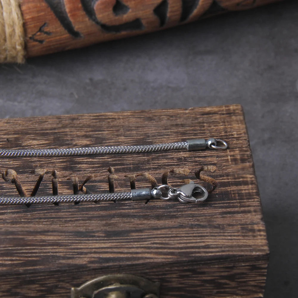 Stainless Steel Small Thor's Hammer Viking Necklace