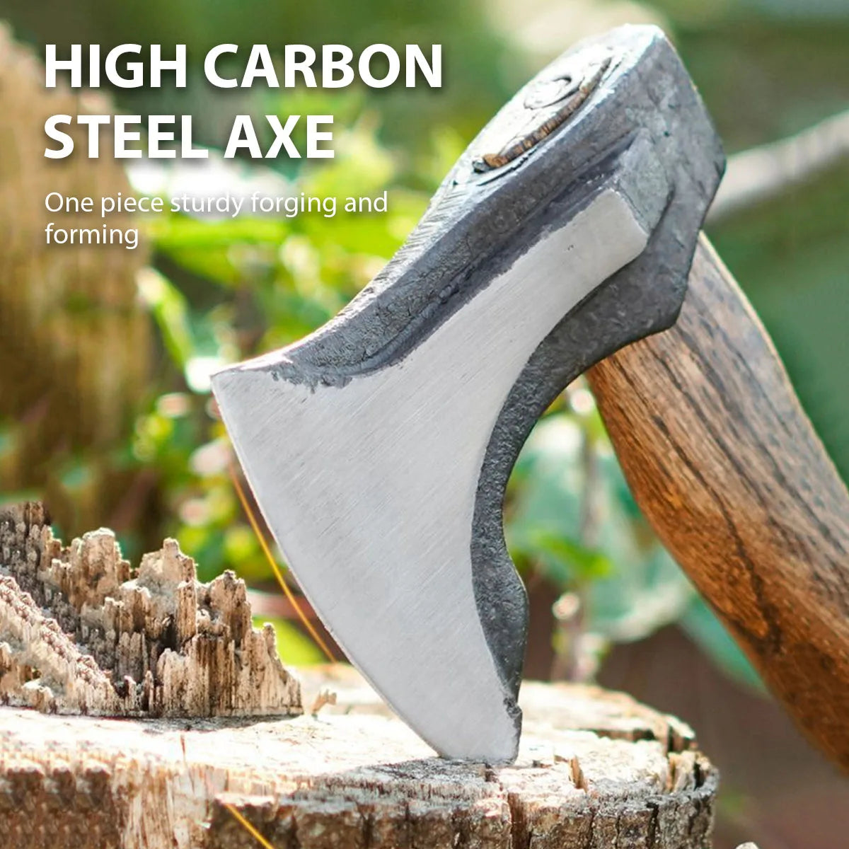 Classic Outdoor Hand Axe Camping Tactical Survival Axe Battle Axe Chopping Firewood Hand Forged Woodworking Multifunctional Axe