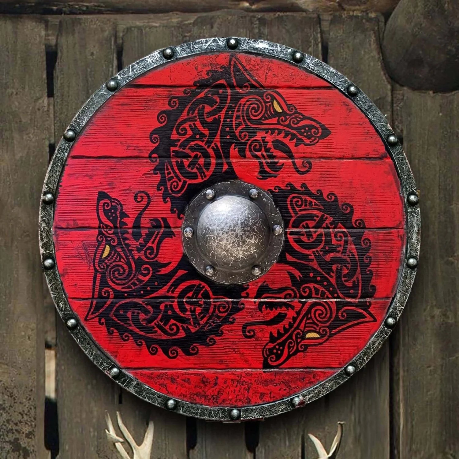 Handcrafted Lagertha Shieldmaiden Viking Shield Replica