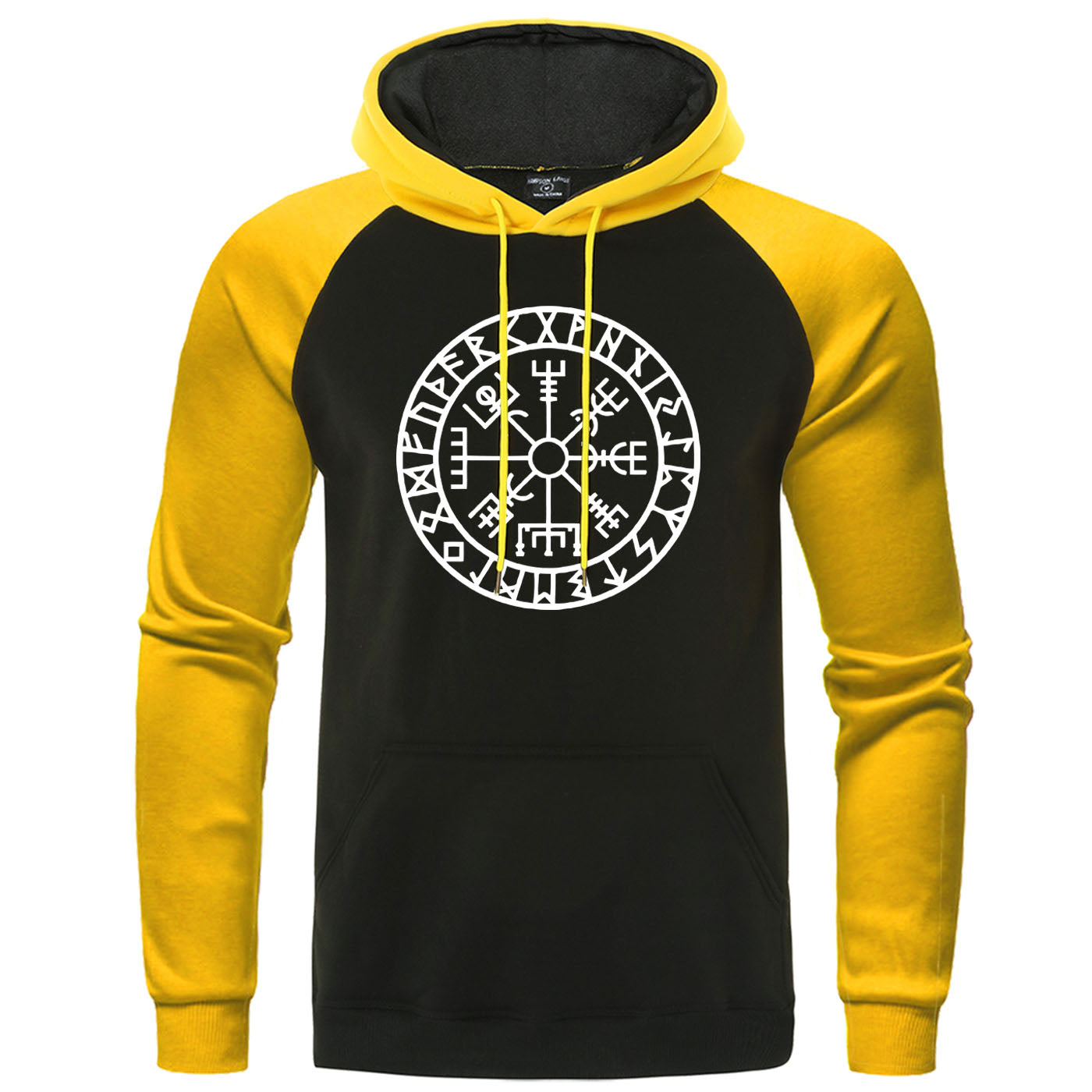 Viking Hoodie With Compass Print