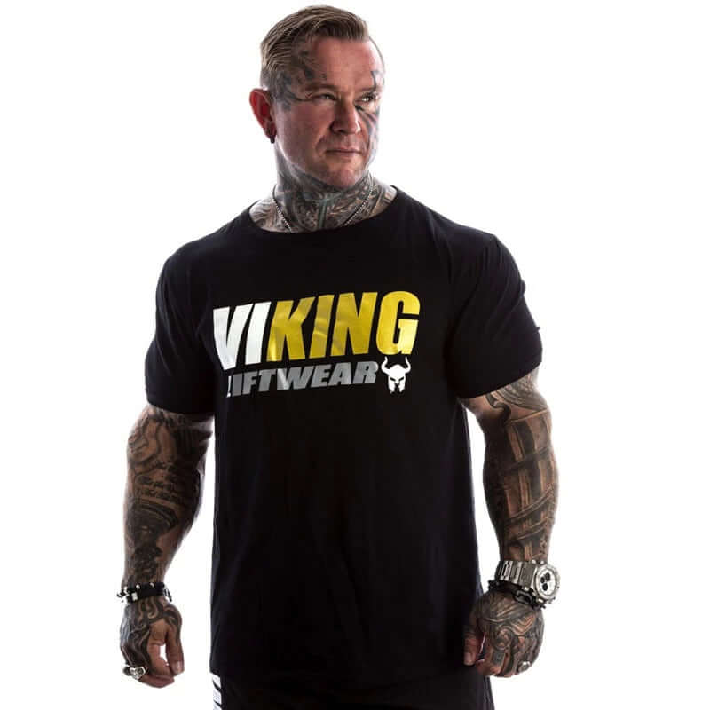 Vikings of Valhalla US Golden Viking Shirt Black / XL