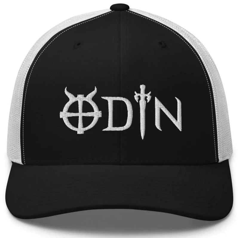 Viking Trucker Cap With Odin God