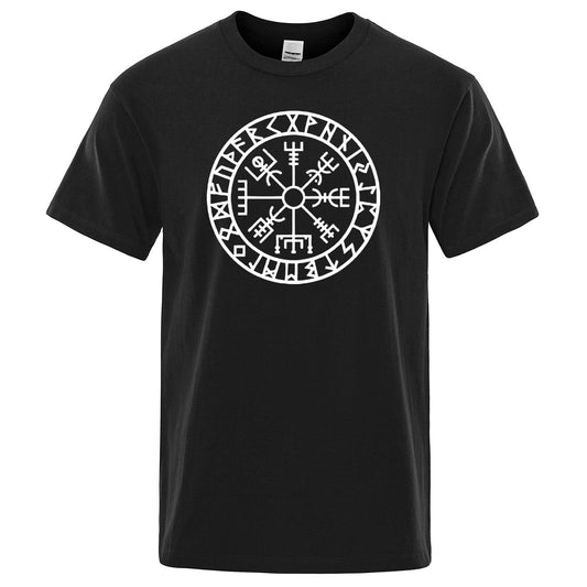 Viking T-Shirt - Vegvisir With Runes