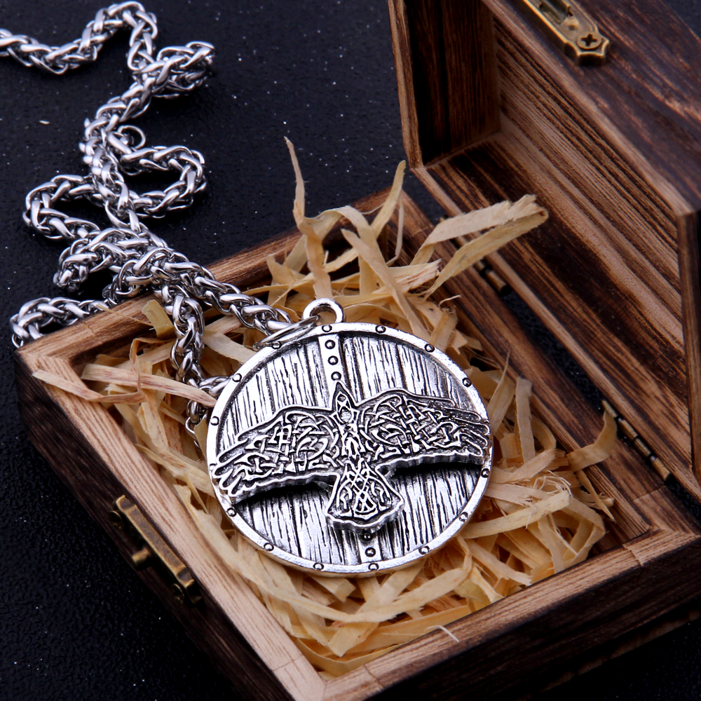 Viking hot sale shield necklace