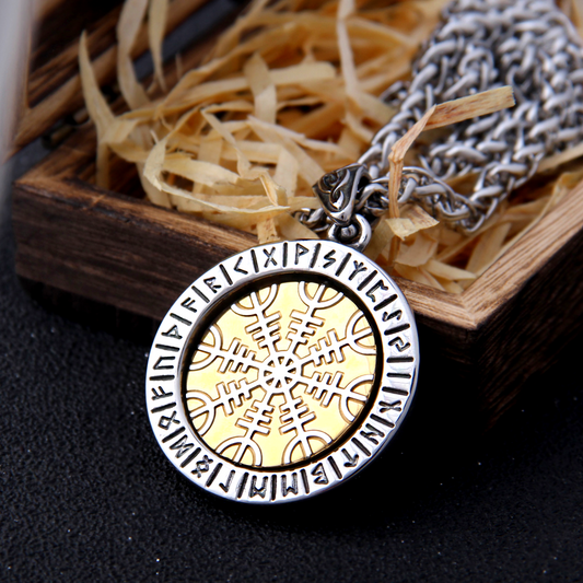 Viking Necklace - Aegishjalmur Locket