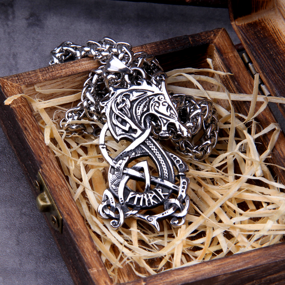 Viking Necklace - Norse Fenrir