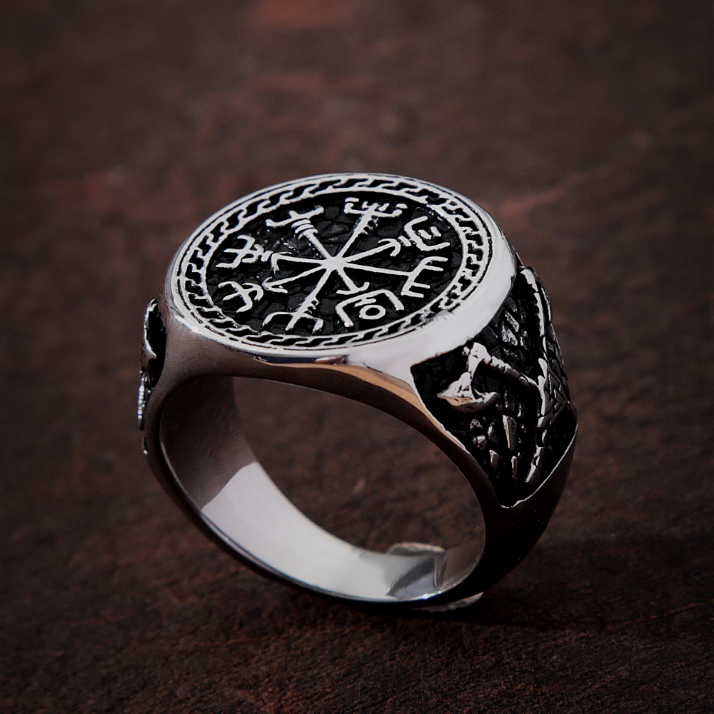 Viking Ring - Vegvisir Äxe