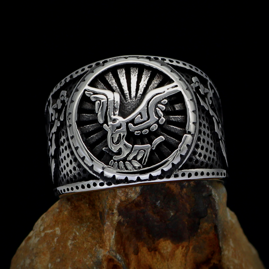 Viking Ring - Raven & Wolf
