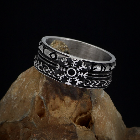 Viking Ring - Aegishjalmur Symbol