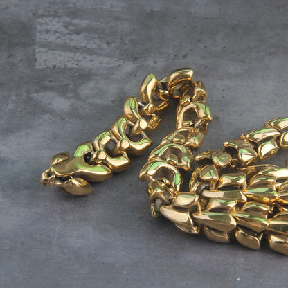 Viking snake Necklace stainless steel