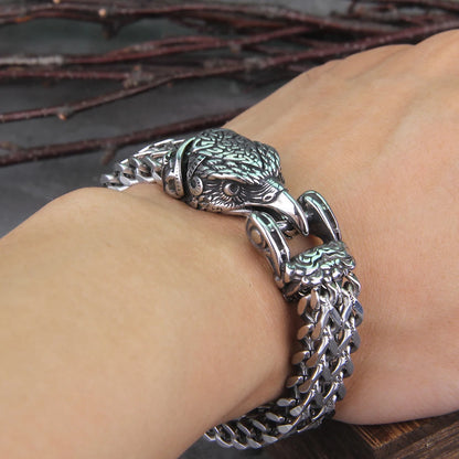 Viking Wolf Bracelet Stainless Steel