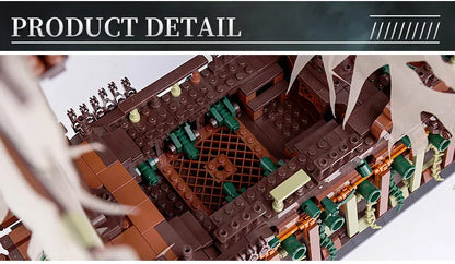 Mould king MOC Creative Flying Dutchman Pirate ship Building Blocks Bricks Assemble Toys Children  Christmas Gifts