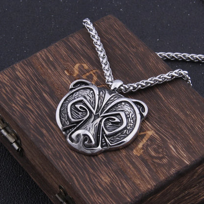 Stainless Steel Viking Bear necklace
