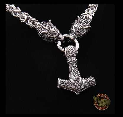 Sterling Silver Viking Bear Pendant Necklace