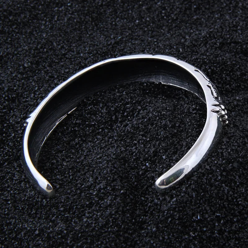 Sterling Silver Viking Bangle