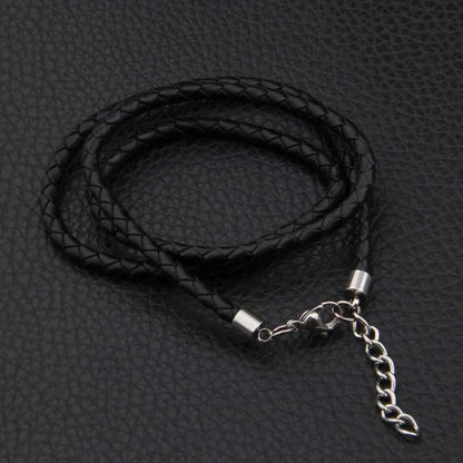 925 Sterling Silver Viking wolf thor's hammer pendant necklace with real leather and keel chain as gift