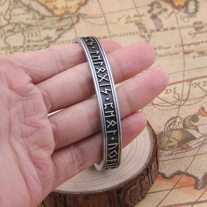 Sterling Silver Nordic Dragon Viking Bangle