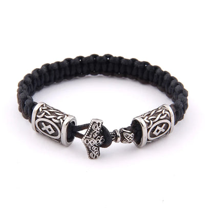 dropshipping 1pcs thor's hammer mjolnir bracelet viking scandinavian norse viking bracelet Men gift