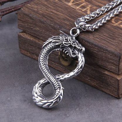 Norse Dragon Snake Necklace