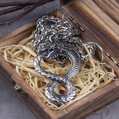 Norse Dragon Snake Necklace